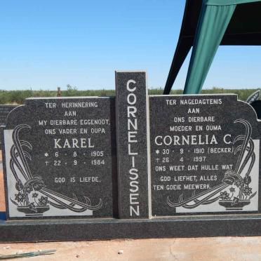 CORNELISSEN Karel 1905-1984 &amp; Cornelia C. BECKER 1910-1997