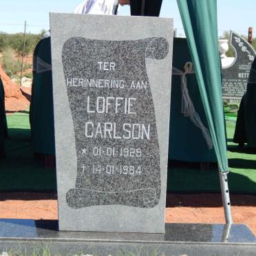 CARLSON Loffie 1929-1984