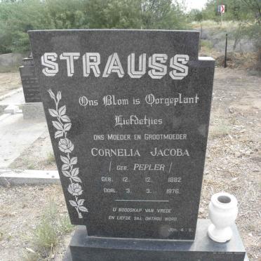 STRAUSS Cornelia Jacoba nee PEPLER 1882-1976
