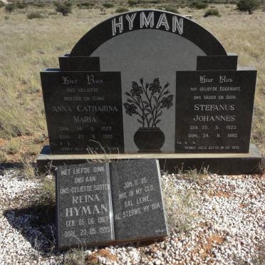 HYMAN Stefanus Johannes 1923-1982 &amp; Anna Catharina Maria 1929-1985 :: Reina 1967-1995