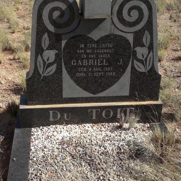 TOIT Gabriel J., du 1905-1968