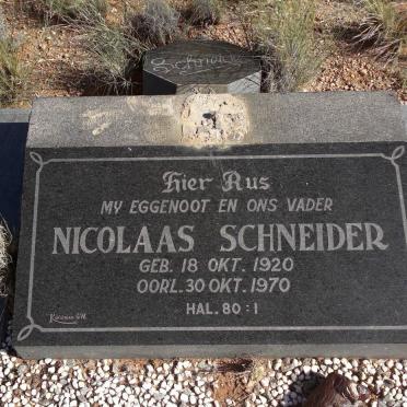SCHNEIDER Nicolaas 1920-1970