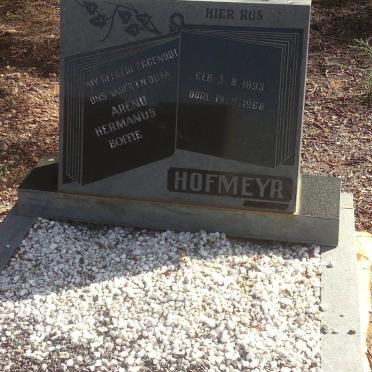 HOFMEYR Arend Johannes 1893-1968