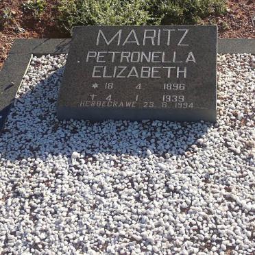 MARITZ Petronella Elizabeth 1896-1939