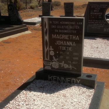 KENNEDY Magrietha Johanna 1903-1995 