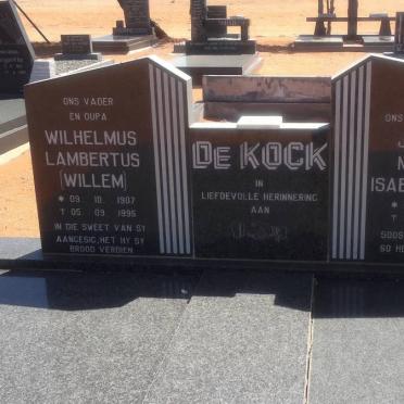 KOCK Wilhelmus Lambertus, de 1907-1995 &amp; Johanna Martina Isabella 1916-1993