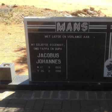 MANS Jacobus Johannes 1928-1996