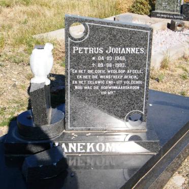 HANEKOM Petrus Johannes 1946-1993