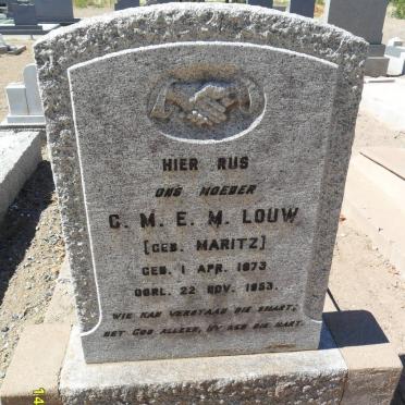 LOUW C.M.E.M. nee MARITZ 1873-1953