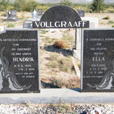 VOLLGRAAFF Hendrik 1896-1974 &amp; Ella LOUW 1896-1981