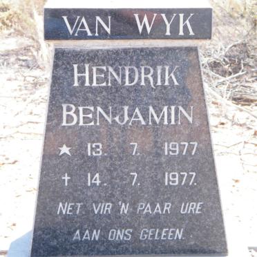 WYK Hendrik Benjamin, van 1977-1977