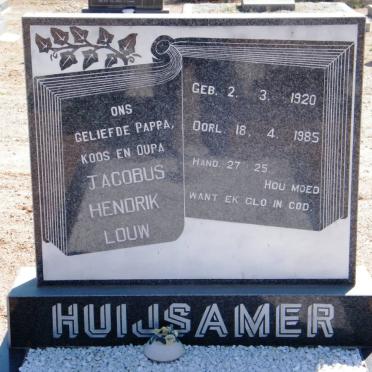 HUIJSAMER Jacobus Hendrik Louw 1920-1985
