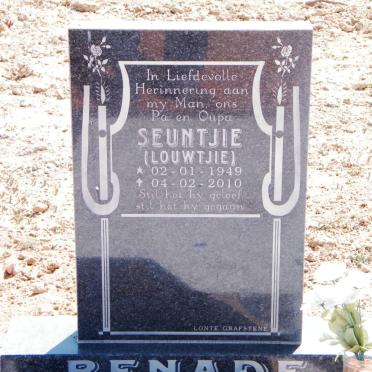 BENADE Seuntjie 1949-2010