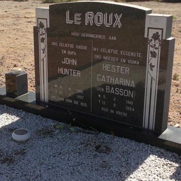 ROUX John Hunter, le 1915-1997 &amp; Hester Catharina BASSON 1918-1994