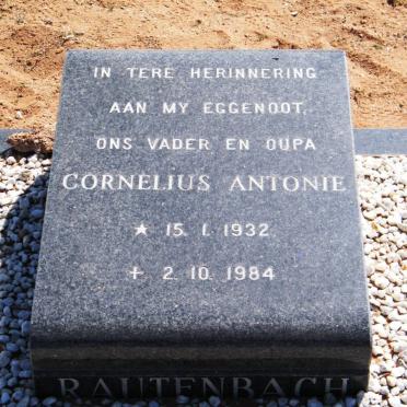 RAUTENBACH Cornelius Antonie 1932-1984