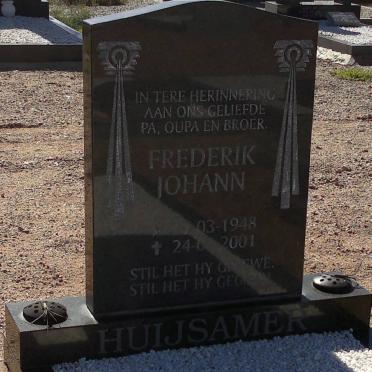 HUIJSAMER Frederik Johann 1948-2001
