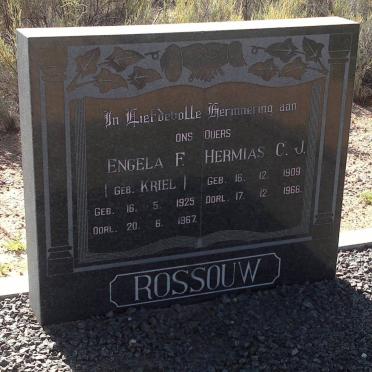 ROSSOUW Hermias C.J. 1909-1966 &amp; Engela F. KRIEL 1925-1967