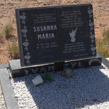 ZYL Susanna Maria, van 1921-2006