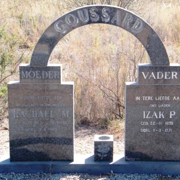 GOUSSARD Izak P. 1898-1971 &amp; Rachael M. RUPPING 1907-1968