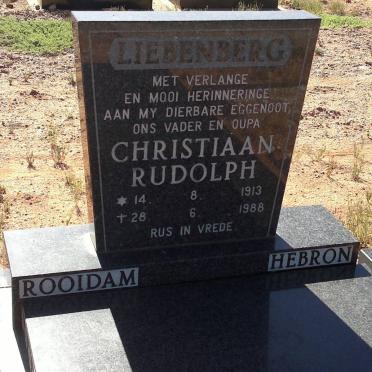 LIEBENBERG Christiaan Rudolph 1913-1988