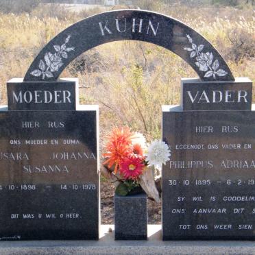 KÜHN Philippus Adriaan 1895-1967 &amp; Susara Johanna Susanna 1898-1978