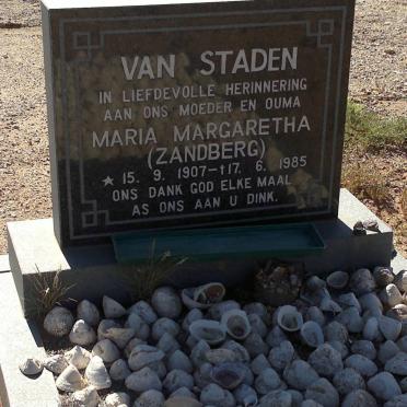 STADEN Maria Margaretha, van nee ZANDBERG 1907-1985