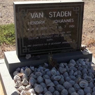 STADEN Hendrik Johannes, van 1896-1981