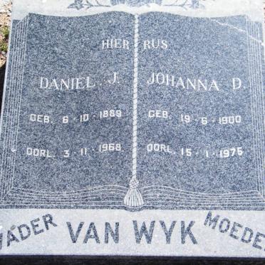 WYK Daniel J., van 1889-1968 &amp; Johanna D. 1900-1975
