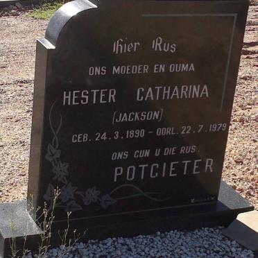 POTGIETER Hester Catharina nee JACKSON 1890-1979