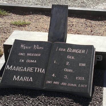 STEENKAMP Margaretha Maria nee BURGER 1911-1981