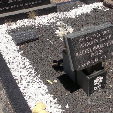 PENNO Rachel Maria nee KOTZE 1946-1987