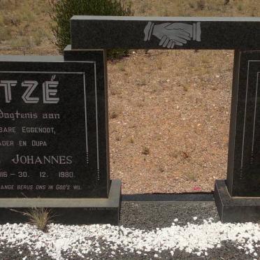 KOTZÉ Wessel Johannes 1916-1980 &amp; Rachel Maria 1926-2003