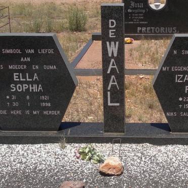 WAAL Izak Daniel Petrus, de 1911-1983 &amp; Ella Sophia 1921-1998