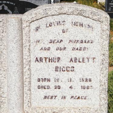 BIGGS Arthur Ablett 1888-1963