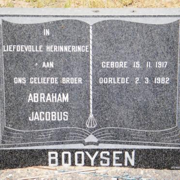 BOOYSEN Abraham Jacobus 1917-1982