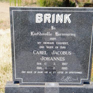 BRINK Carel Jacobus Johannes 1927-1980