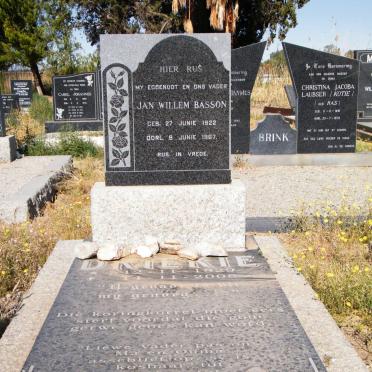 BASSON Jan Willem 1922-1967 &amp; Driekie 1929-2008  