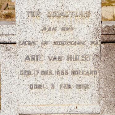 HULST Arie, van 1866-1951
