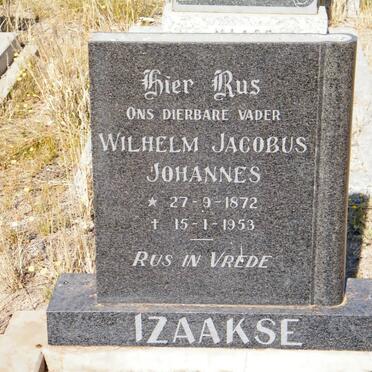 IZAAKSE Wilhelm Jacobus Johannes 1872-1953