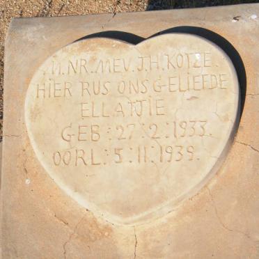 KOTZE Ellatjie 1933-1939