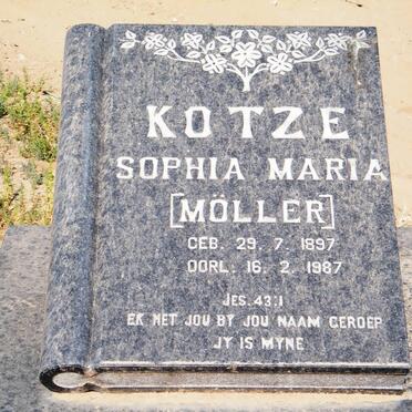 KOTZE Sophia Marie nee  MÖLLER 1897-1987