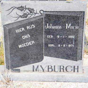 MYBURGH Siebert Jacobus 1879-1966 &amp; Johanna Maria 1882-1971
