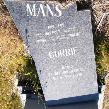 MANS Cornelia Susanna 1907-2000