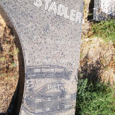 STADLER Piet 1912-2004