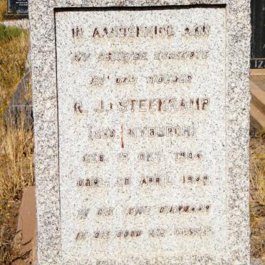 STEENKAMP R.J.  nee MYBURGH 1904-1949