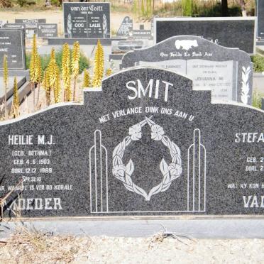SMIT Stefanus C. 1892-1976 &amp; Heilie M.J. BOTHMA 1903-1969