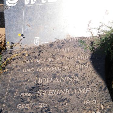 STADLER Johanna nee STEENKAMP 1919-1975
