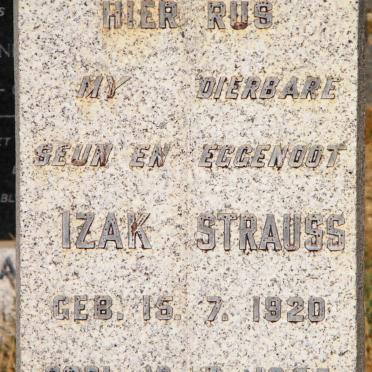 STRAUSS Izak 1920-1965