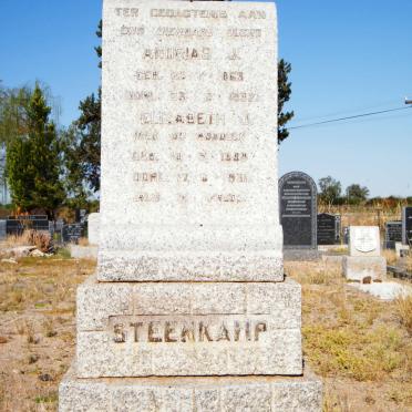 STEENKAMP Andrias J. 1863-1937 &amp; Elizabeth J. ?? 18??-1931