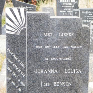?? Johanna Louisa nee BENSON 1893-1976